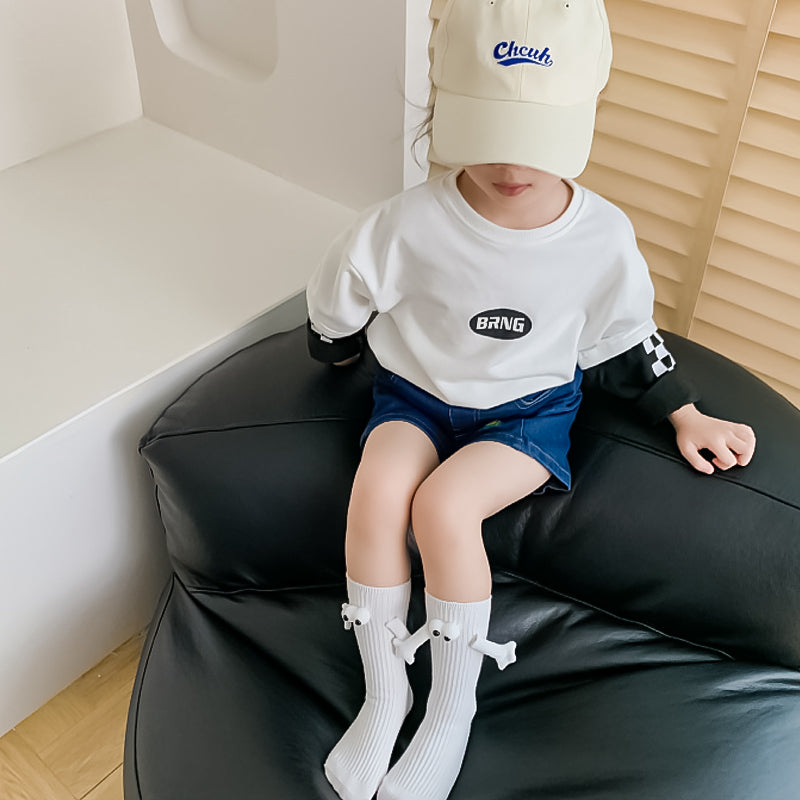 Ouder-kind grappige sokken