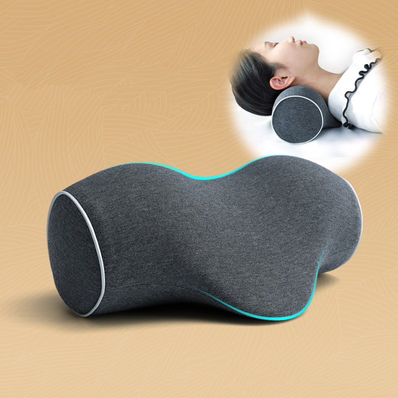 Memory foam cervical traction pillow
