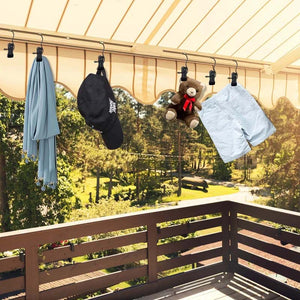 Ruimtebesparende draagbare reishangers Clips