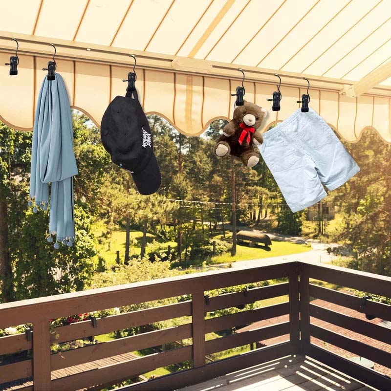 Ruimtebesparende draagbare reishangers Clips