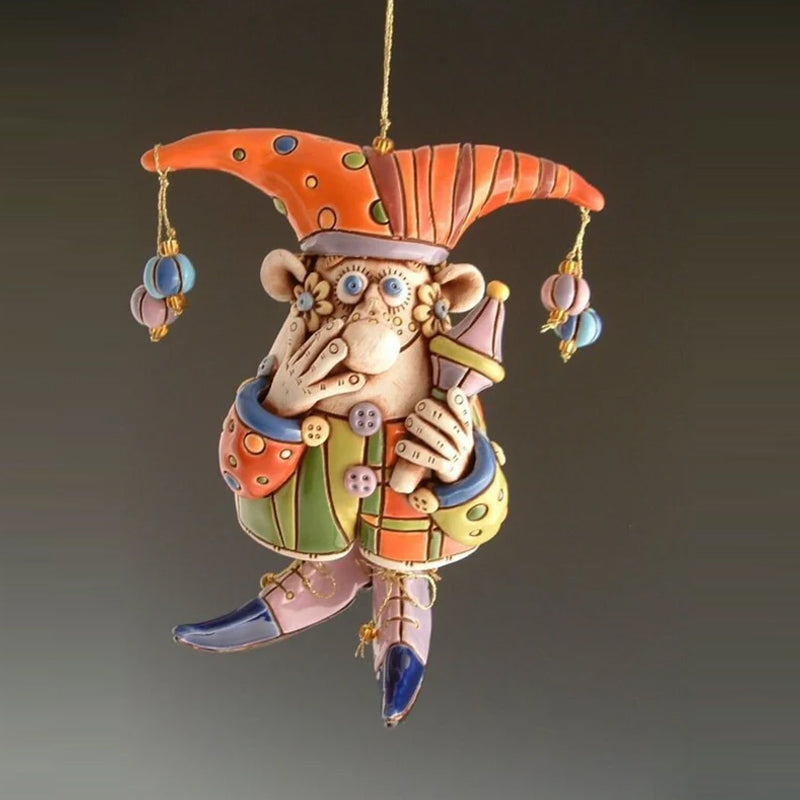 Kleurrijke Jester Bell-ornamenten