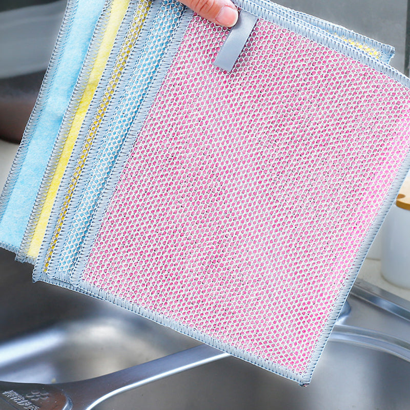 Verdikte schoonmaakdoek van zilverdraad