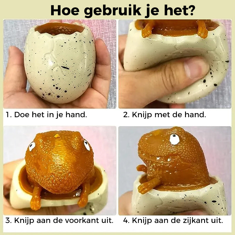 Knijpspeelgoed voor dinosauruseieren