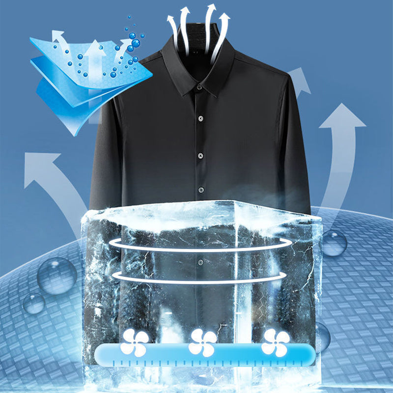 Klassiek kreukbestendig herenoverhemd