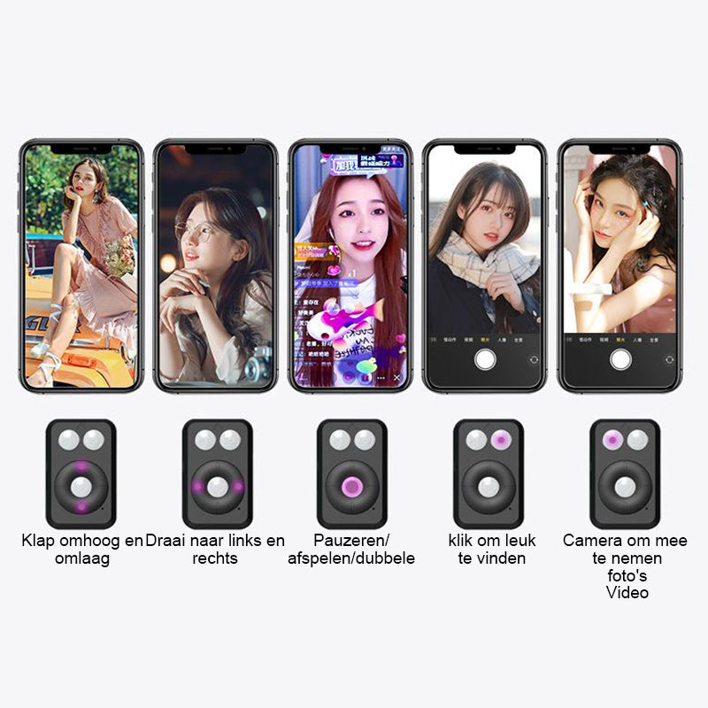 Nieuwe 6-in-1 selfiestick met invullicht