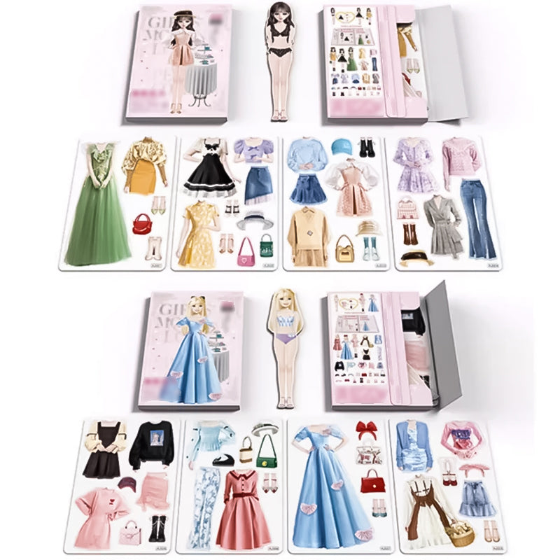 👗Magnetische prinsessen-aankleedpop van papier👸