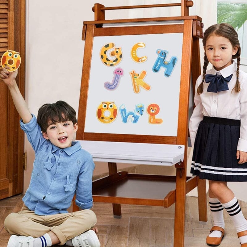 Diervormig magnetisch alfabet