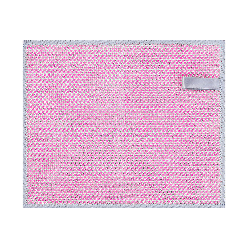 Verdikte schoonmaakdoek van zilverdraad