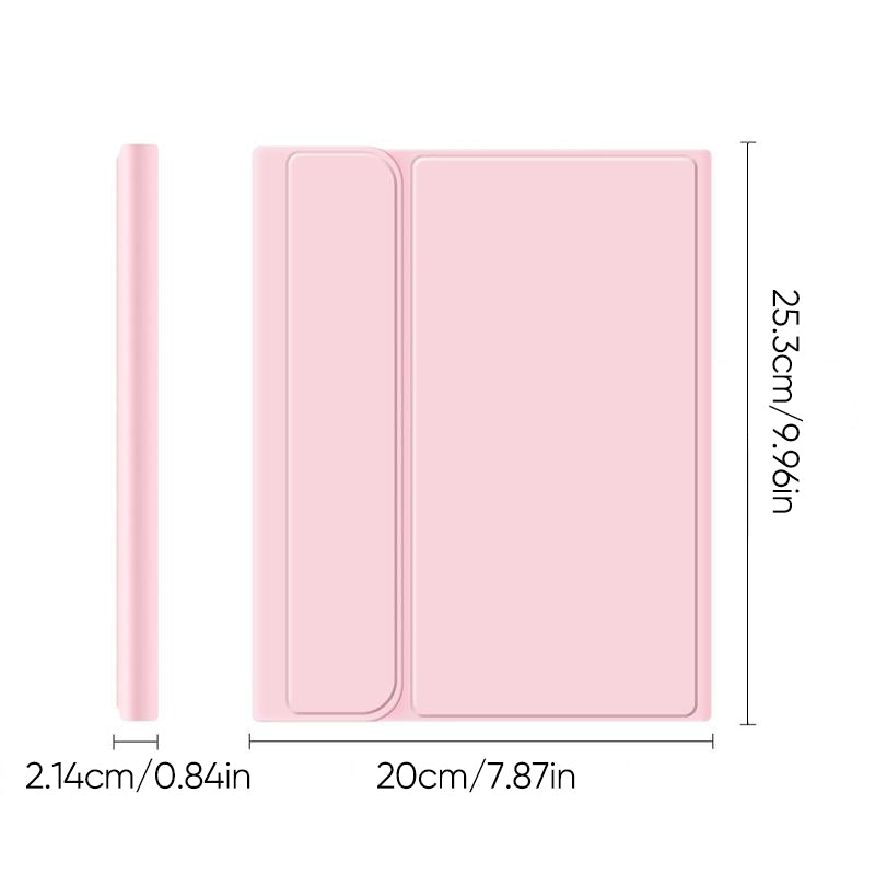 Afneembaar draadloos toetsenbord met hoesje en potloodhouder
