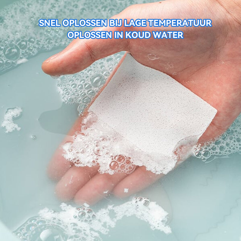 Wastabletten voor geurverwijdering en geurbehoud