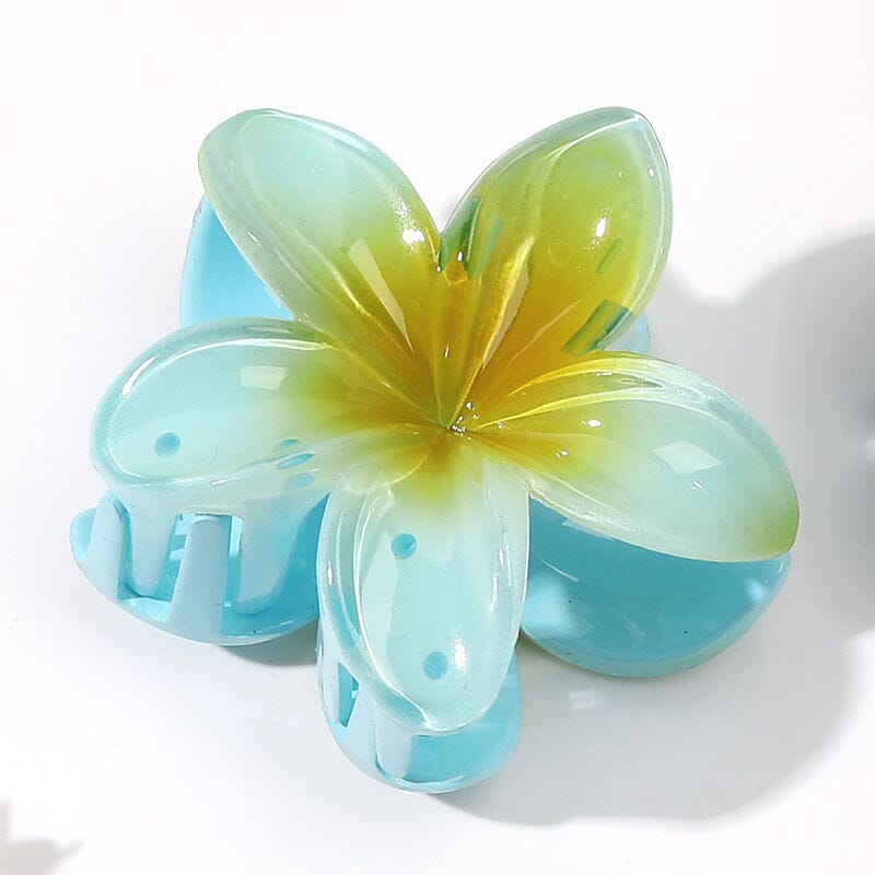 Haarclip met eierbloem