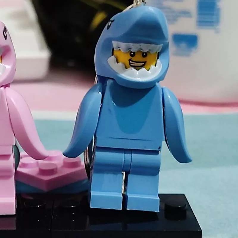 Baby haai paar sleutelhanger