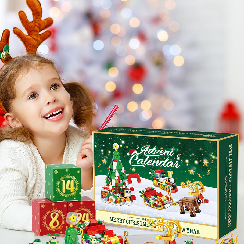 Nieuwe adventskalender kinderkerstbouwstenen
