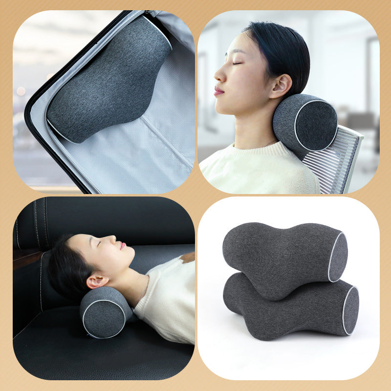 Memory foam cervical traction pillow