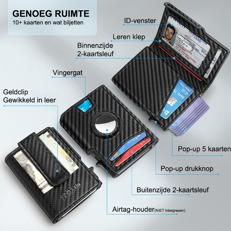 Zakelijke stijl pu lederen geldclip voor heren