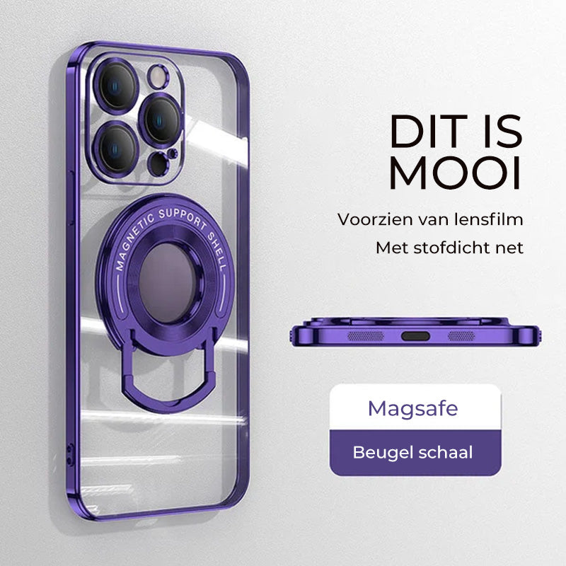 Magnetische houder Plating telefoonhoesje voor iPhone