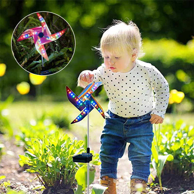 Buitentuin Zonne-wind Roterend licht