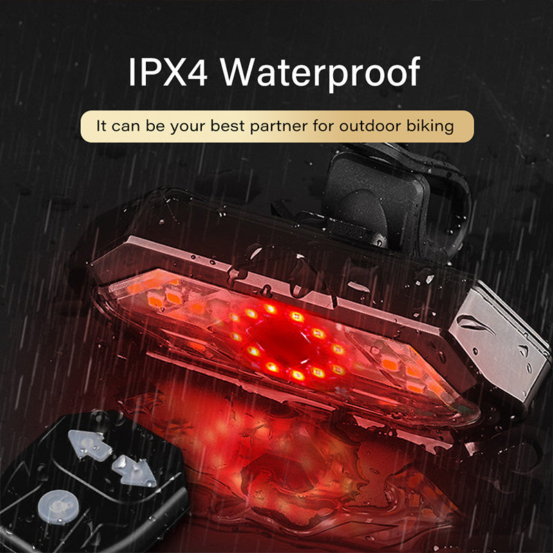 Waterdichte nachtfietsstuur-achterlicht