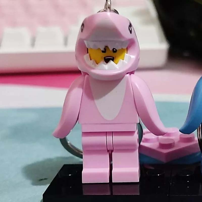 Baby haai paar sleutelhanger