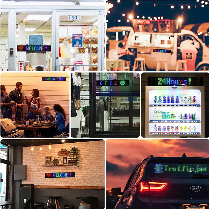 Ultradun flexibel Bluetooth LED-scherm