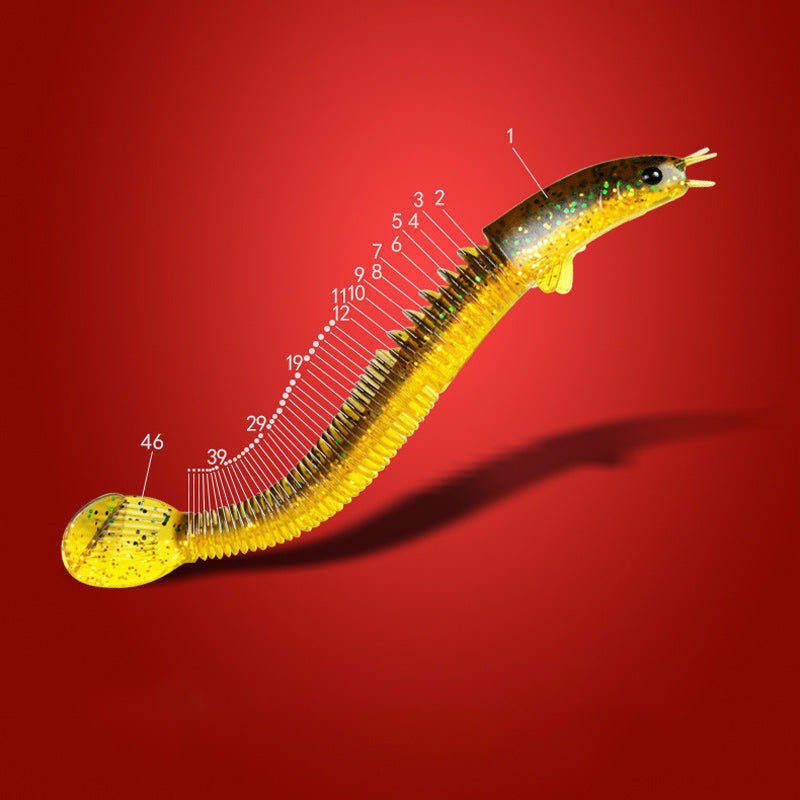 Nieuw ontwerp Angler Dragon Loach Lure 46 sectie zacht aas