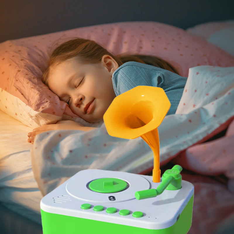 Fonograafverhaalmachine voor kinderen in het vroege onderwijs