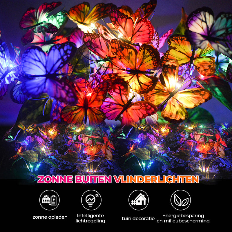 Zonne-vlinder tuinverlichting
