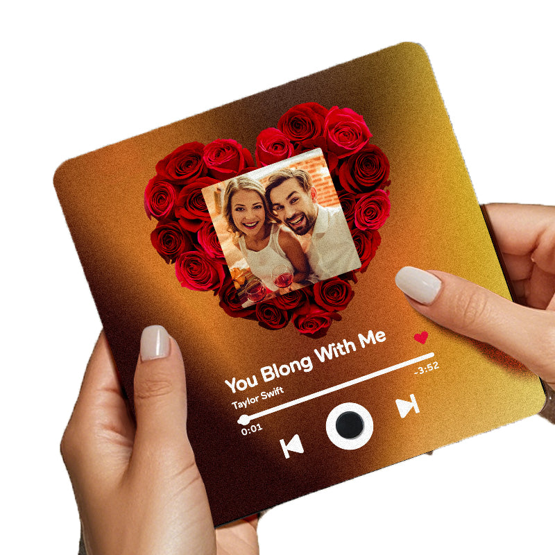 Albumkoelkaststickers – Decoratieve muziek- en fotolijst voor koppels