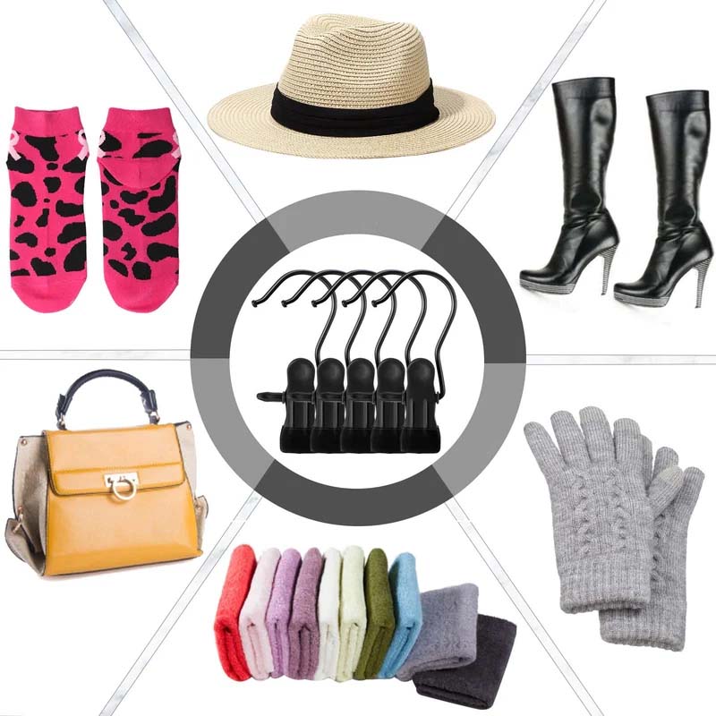 Ruimtebesparende draagbare reishangers Clips