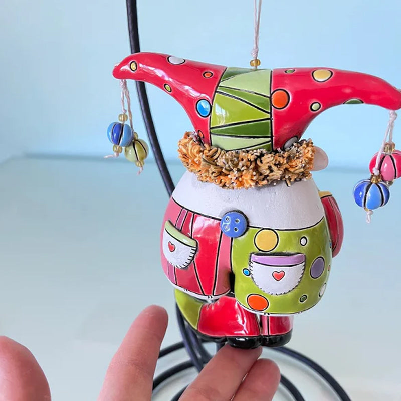 Kleurrijke Jester Bell-ornamenten