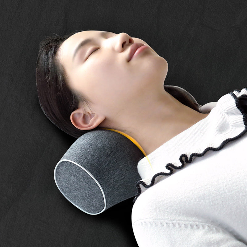 Memory foam cervical traction pillow