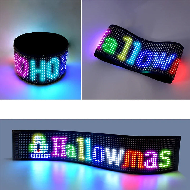 Ultradun flexibel Bluetooth LED-scherm