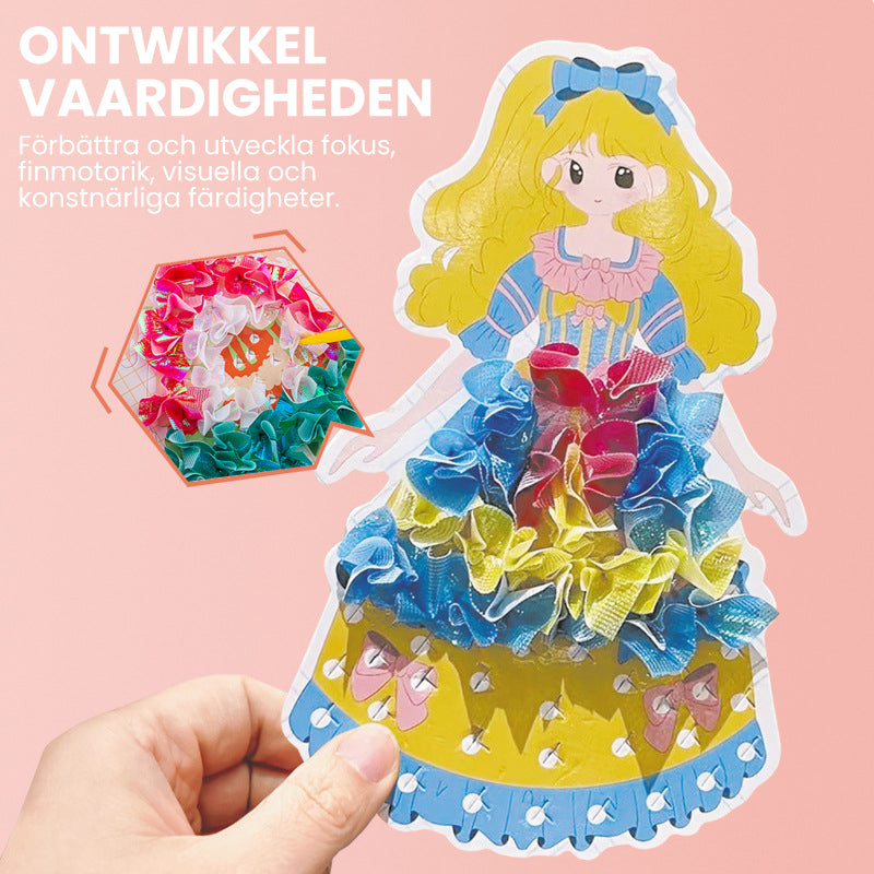 Oneindige droom uit de kindertijd hand beschilderd