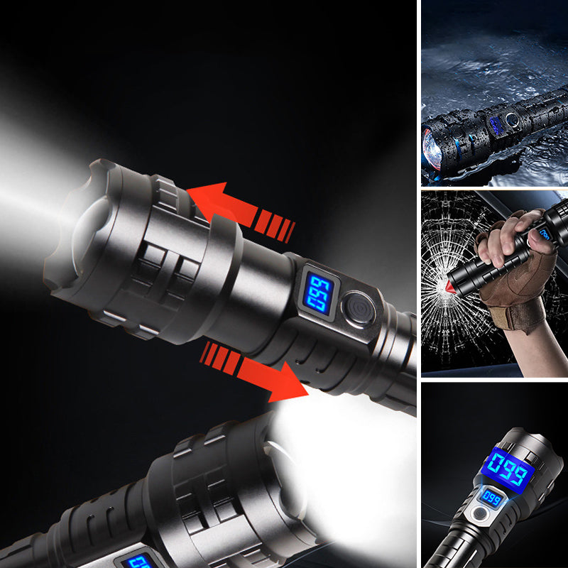 Oplaadbare tactische laserzaklamp met hoge lumen