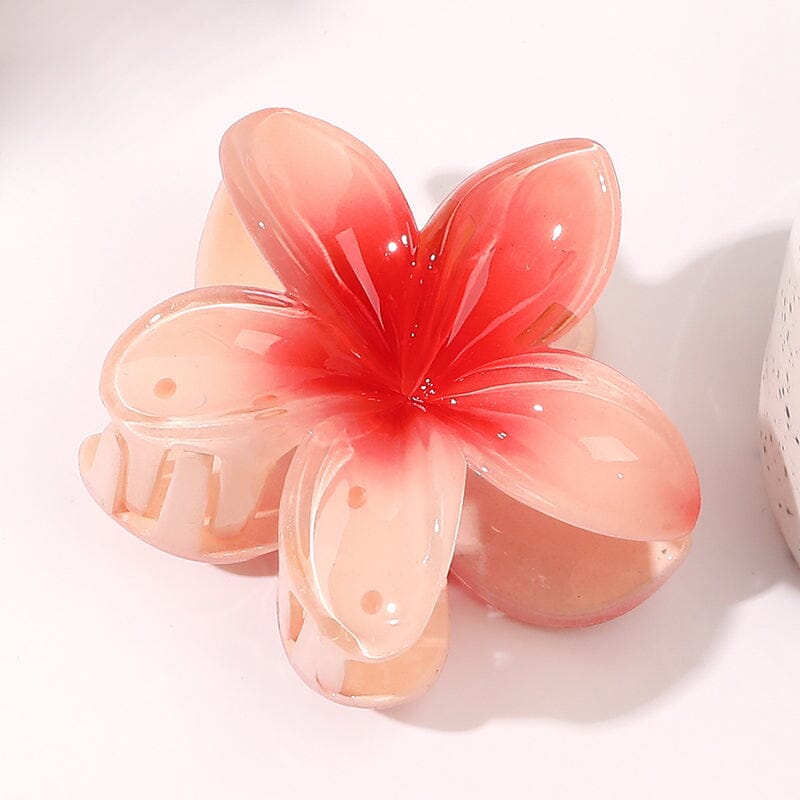 Haarclip met eierbloem