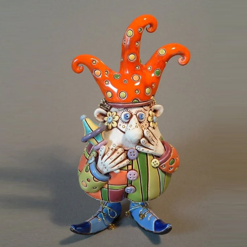 Kleurrijke Jester Bell-ornamenten