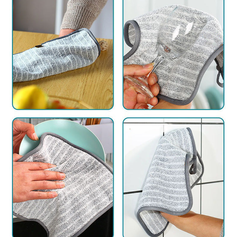 Bamboe herbruikbare schoonmaakdoekje