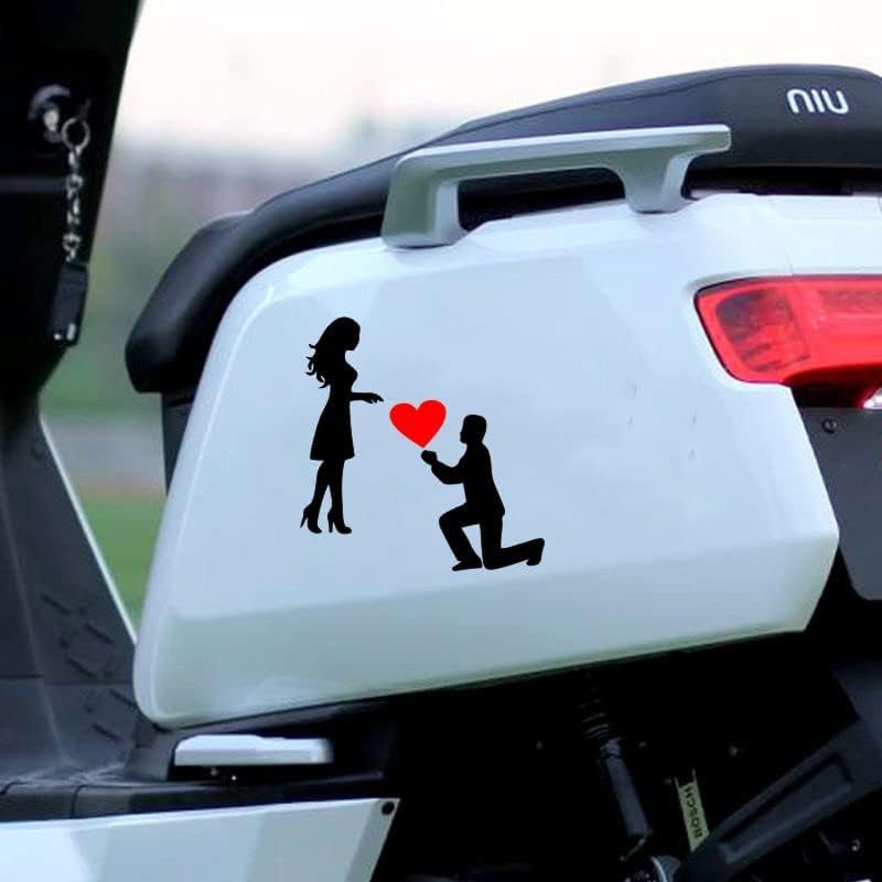 Koppelstickers Autosticker: Romantische Huwelijksaanzoekdecoratie
