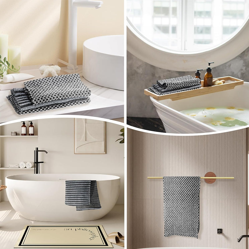 Exfoliërende antibacteriële douchehanddoek