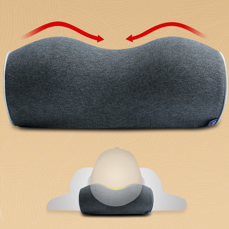 Memory foam cervical traction pillow