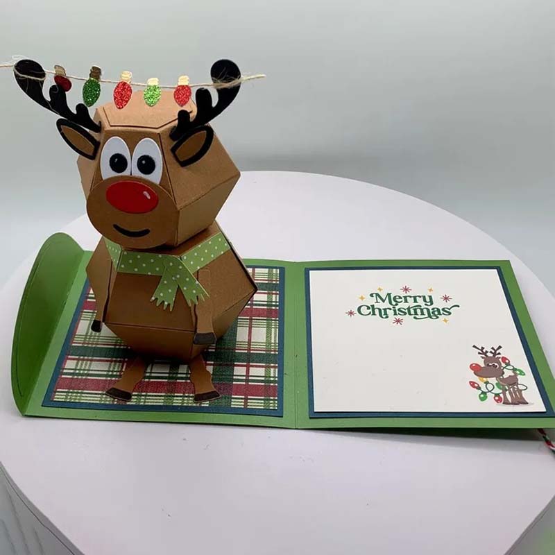 3D pop-up kerstkaart