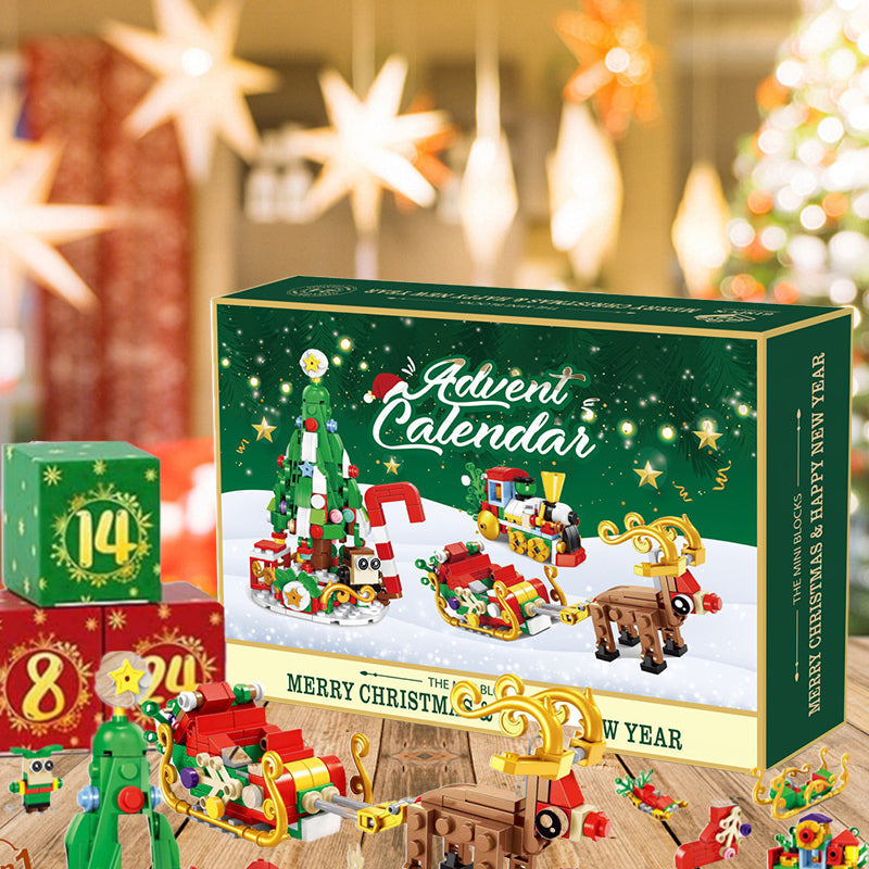Nieuwe adventskalender kinderkerstbouwstenen