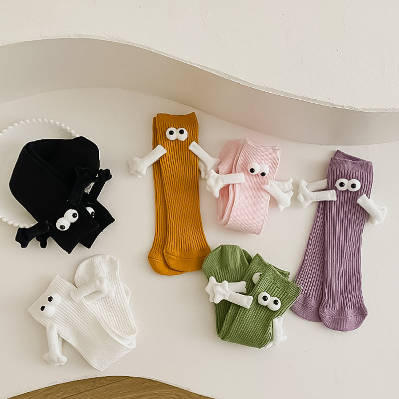 Ouder-kind grappige sokken