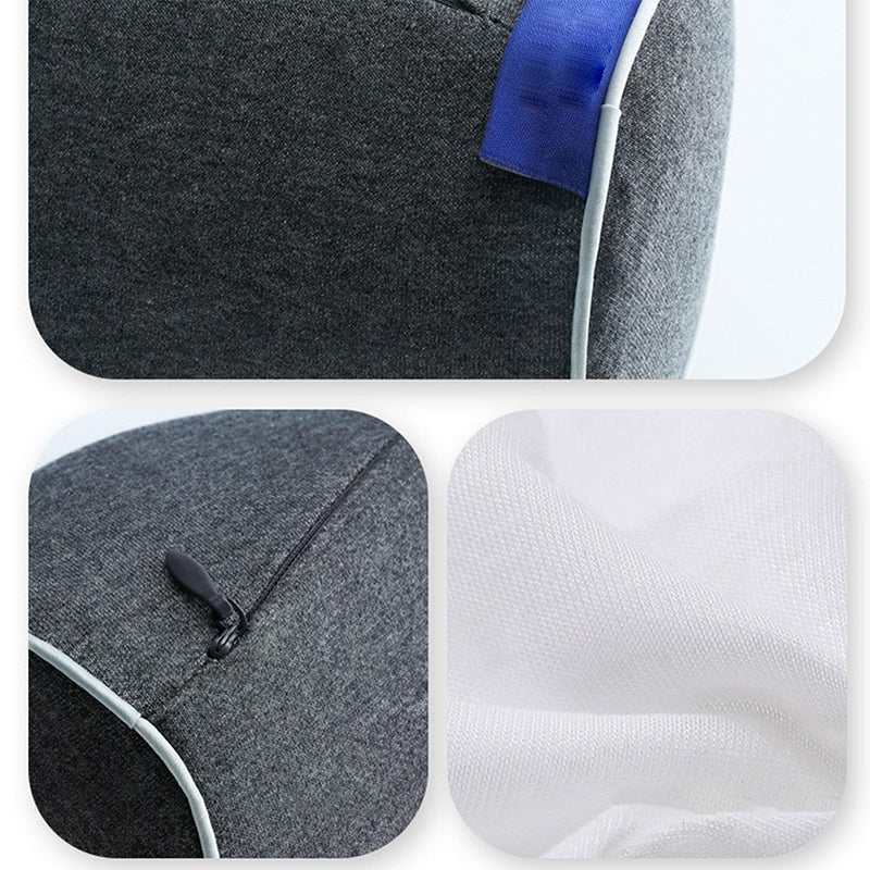 Memory foam cervical traction pillow