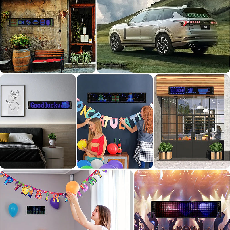 Ultradun flexibel Bluetooth LED-scherm