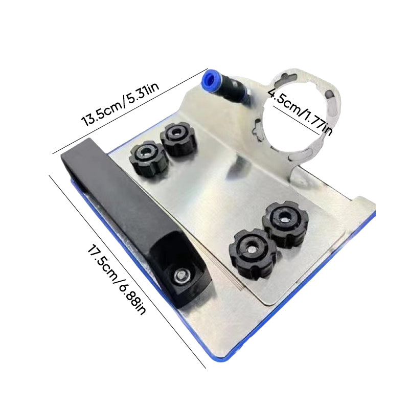 Haakse slijperstandaard voor het zagen van tegels met een afschuining van 45°