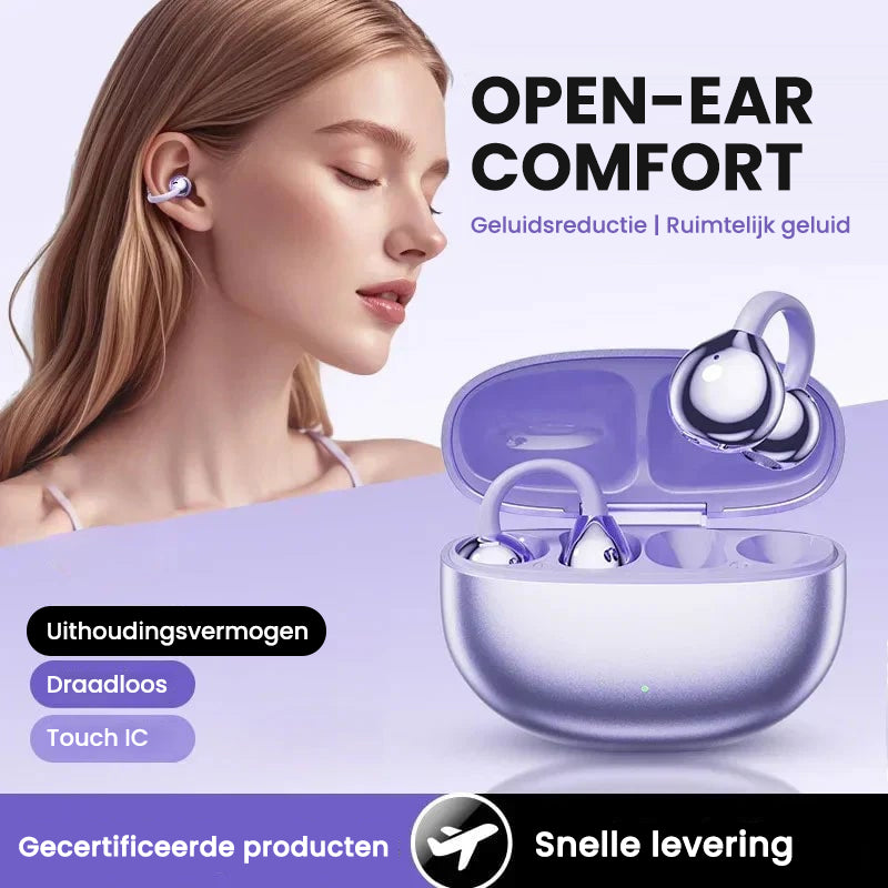 AI Vertaling Open-Oor Clip Bluetooth Hoofdtelefoon
