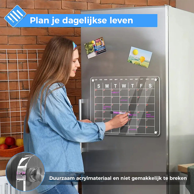 Magnetische koelkastkalender