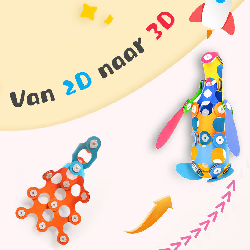 DIY splicing soft magnetic building blocks set