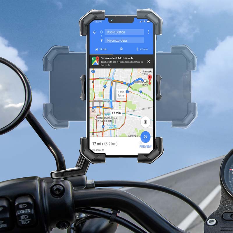 Universele fiets telefoonhouder met 360° zicht